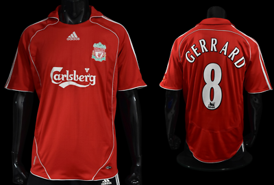 2008/10 サッカーシャツ 8 GERRARD Liverpool adidas GERRARD (S Shirt Football Home adidas Vintage Liverpool #8 ウェア