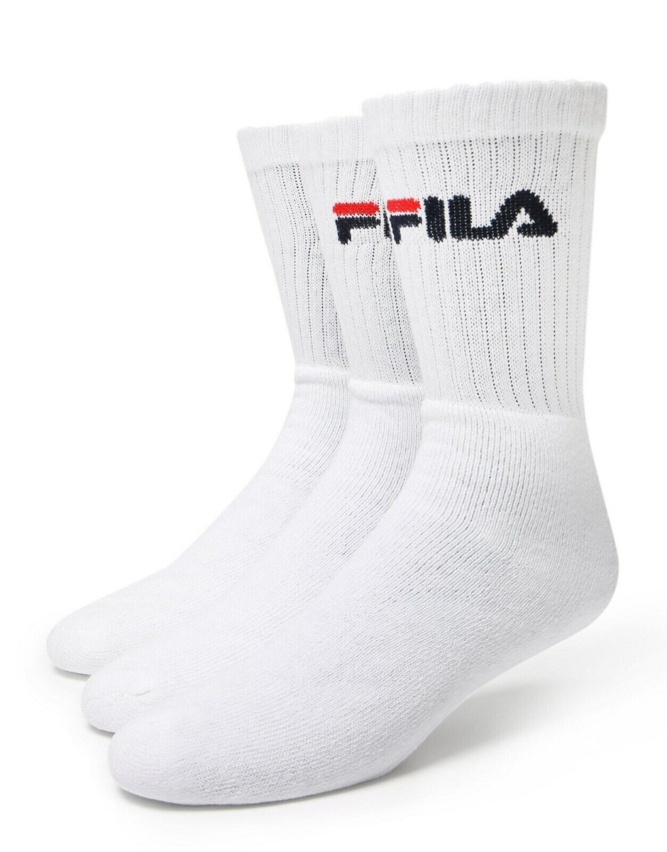 Fila White Socks Tennis Sport Pack Crew Men