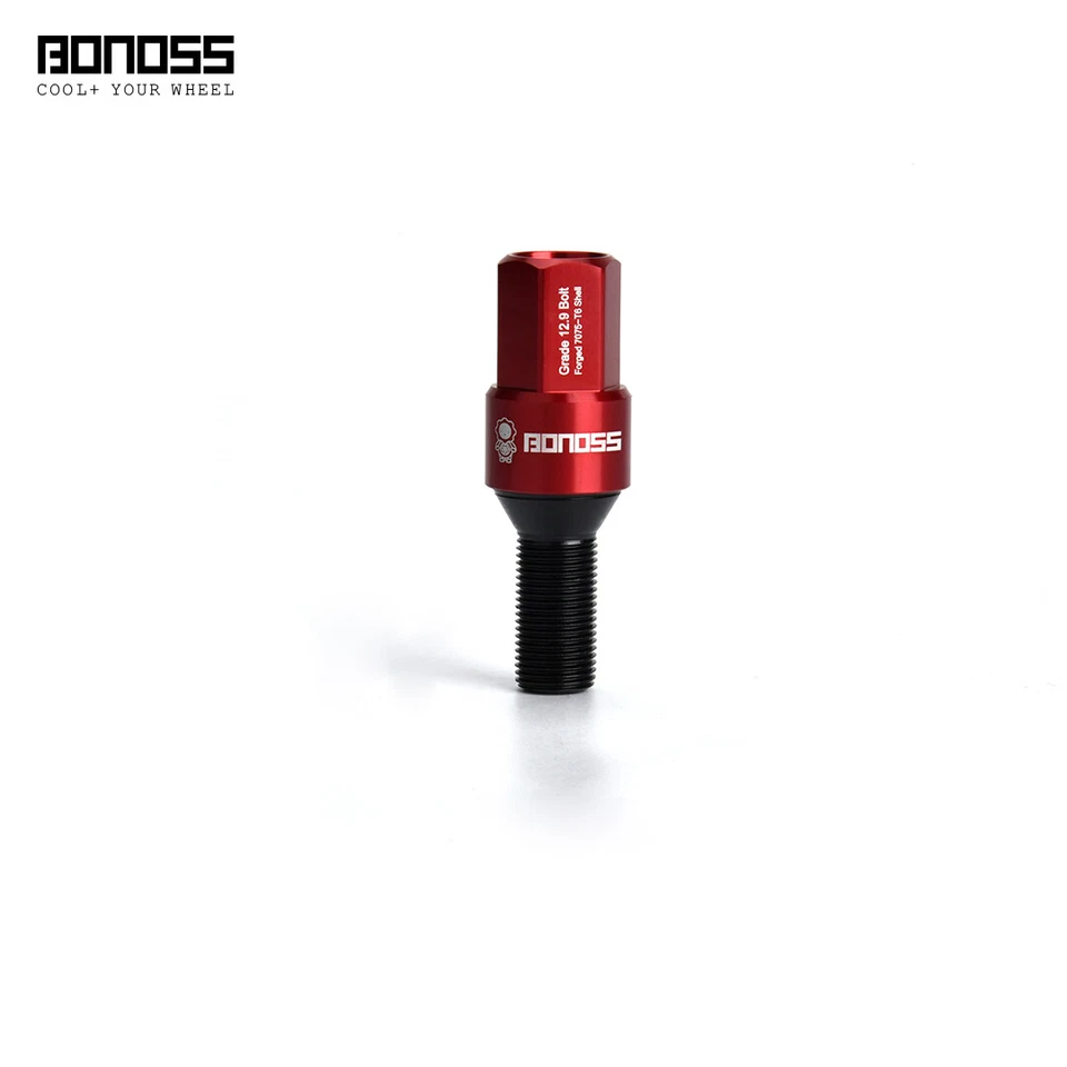 2012+ Se adapta a Mini Cooper R56 F56 F57 F60 14X1,25 pernos de rueda de tuerca de bloqueo rojo 20 piezas Foto 2 de 4