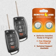 2 For 2017 2018 2019 2020 Replacement Hyundai Sonata Remote Smart Flip Key Fob