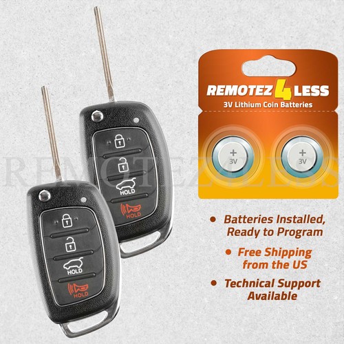 Hyundai Key Fob Case NEW OEM Hyundai Tucson Flip Key Keyless Remote Fob - TQ8-RKE-4F25 95430-D3010 KIA Key Fob Replacement - Foto 2