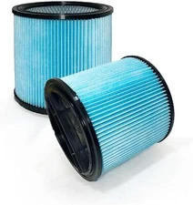 Nispira Nanofiber Filter + Lid for Shop-Vac 90350 90304 90344 Wet Dry Vac 2 Pk