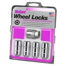 McGard Wheel Lock Set Cone Seat Exposed Style Wheel Locks-Chrome