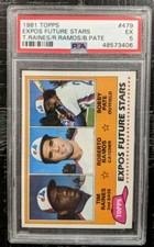 1981 Topps TIM RAINES ROOKIE RC PSA 5 EX #479 Roberto Ramos Bobby Pate