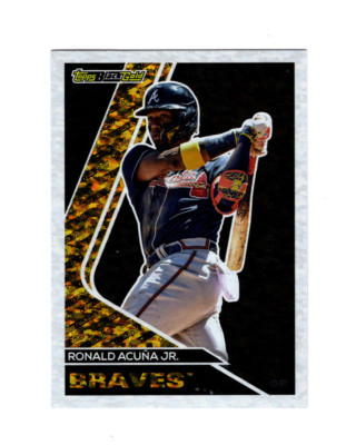 2023 Topps Update Black Gold Ronald Acuna Jr #BG-5 Atlanta Braves