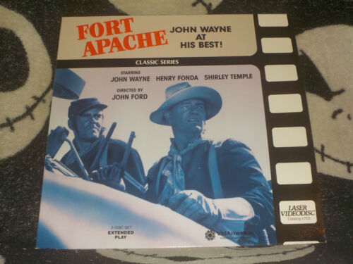 Fort Apache disque laser LD John Wayne Ford Henry Fonda Shirley Temple livraison gratuite 30 $ - Photo 1/2