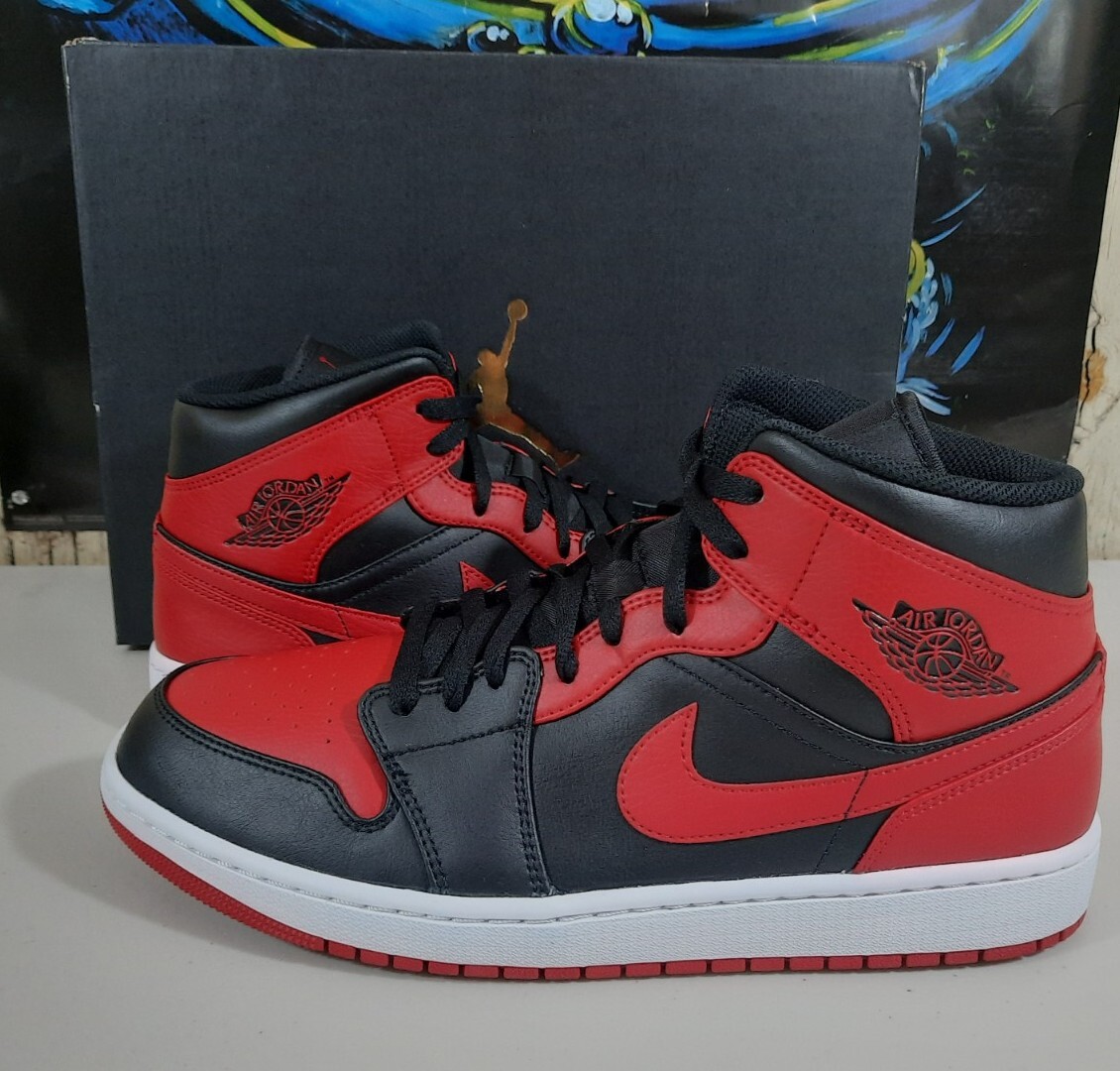 【NIKE】554724-074◆エア ジョーダン 1 ミッド◆ Bred Banned Air Jordan 1 Mid