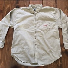 Vintage Panama Jack Button Down Shirt Size XXL Made in USA African Art Motif