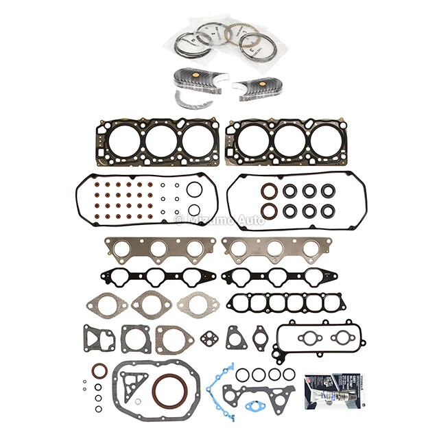 Full Gasket Set Bearings Rings Fit 99-03 Chrysler Dodge Mitsubishi 3.0 SOHC 6G72 - Image 2 of 4