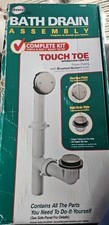 DANCO Touch-Toe Tub Drain Kit with Brushed Nickel Finish, OPen Box New.