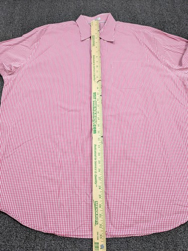 Peter Millar Seaside Finish Long Sleeve Button Down Red Striped Shirt Size 2XL - Picture 9 of 11