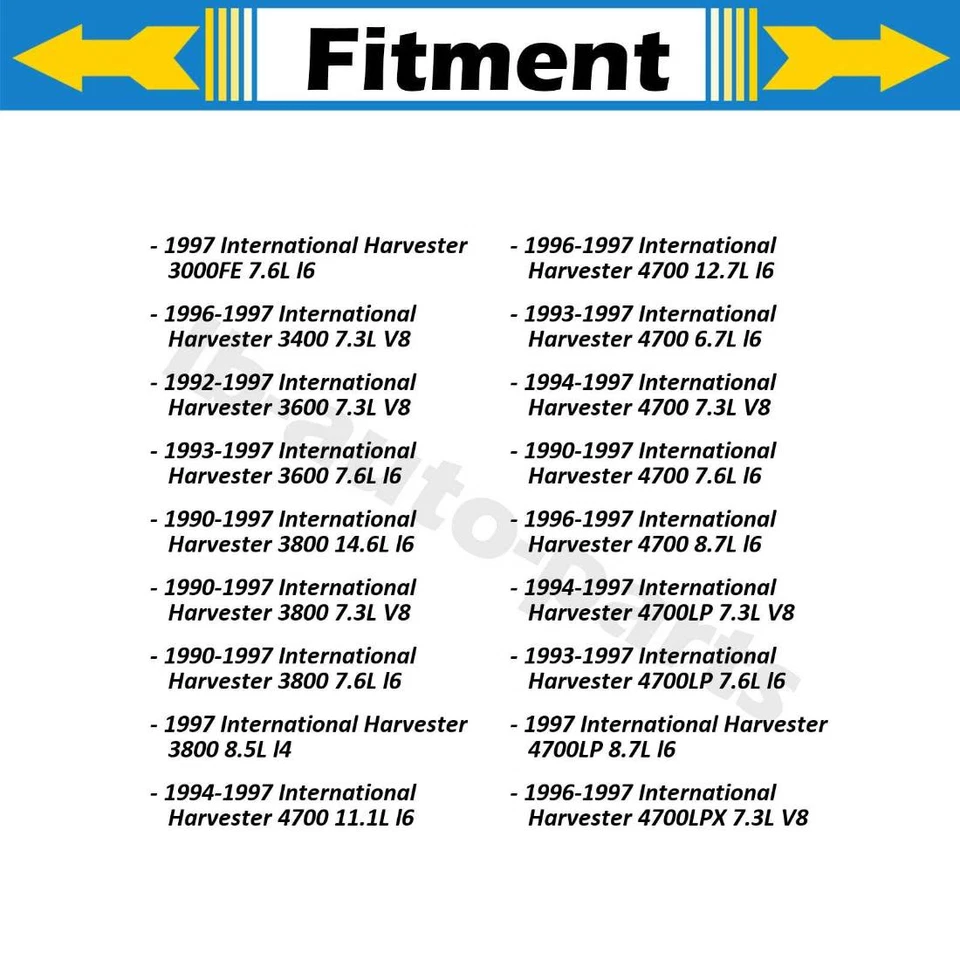2x Linha de mangueira de freio dianteira para 1994-1997 International Harvester 4900 8,7L - Imagem 2 de 4