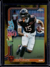 2025 Topps Chrome Future Stars Rome Odunze Gold Refractor /50 #FS-2