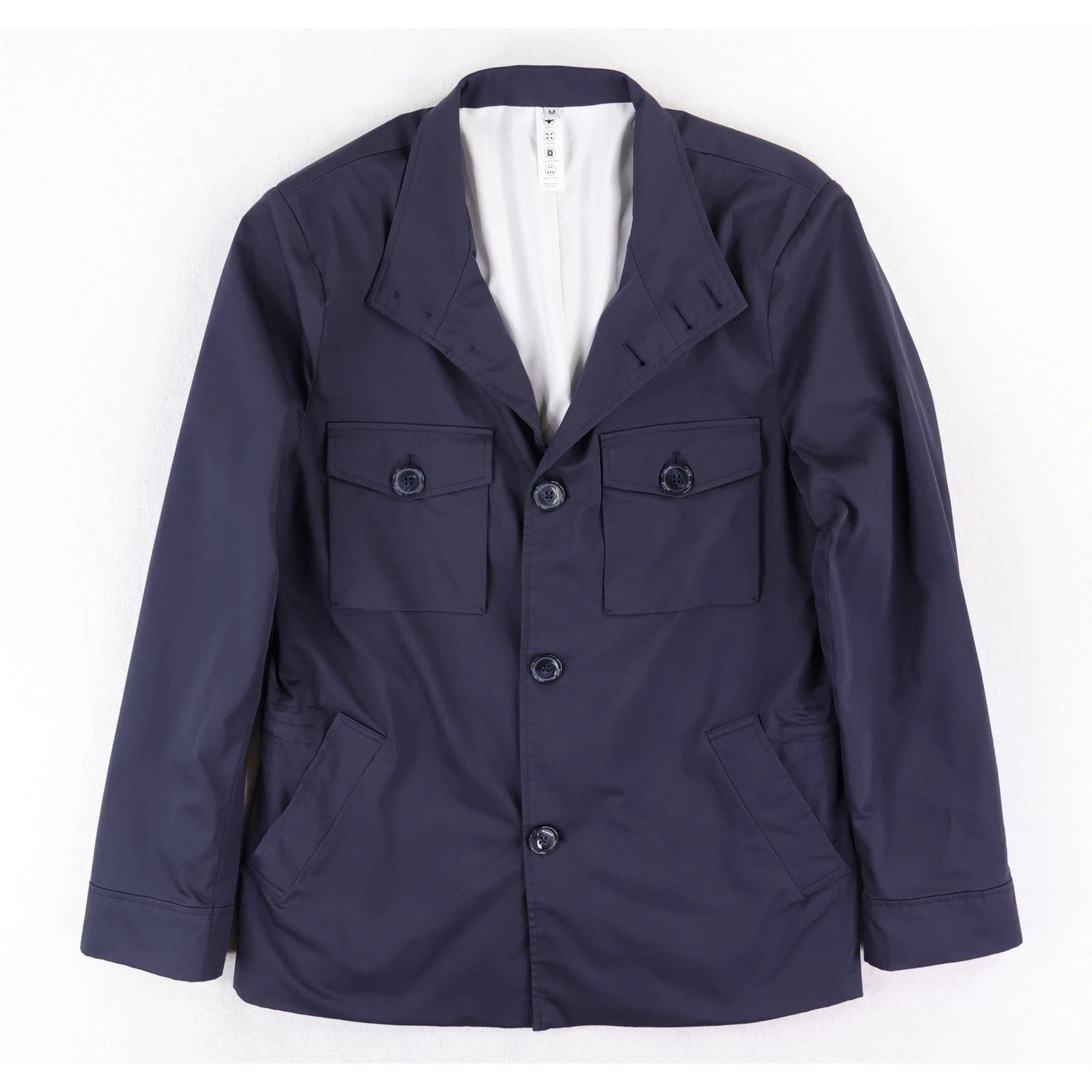 State & Liberty Field Jacket Mens Medium Navy Blue Athletic Fit Utility Chore - product detail image 1