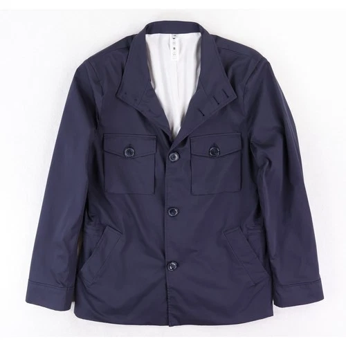 State & Liberty Field Jacket Mens Medium Navy Blue Athletic Fit Utility Chore - product listing photo