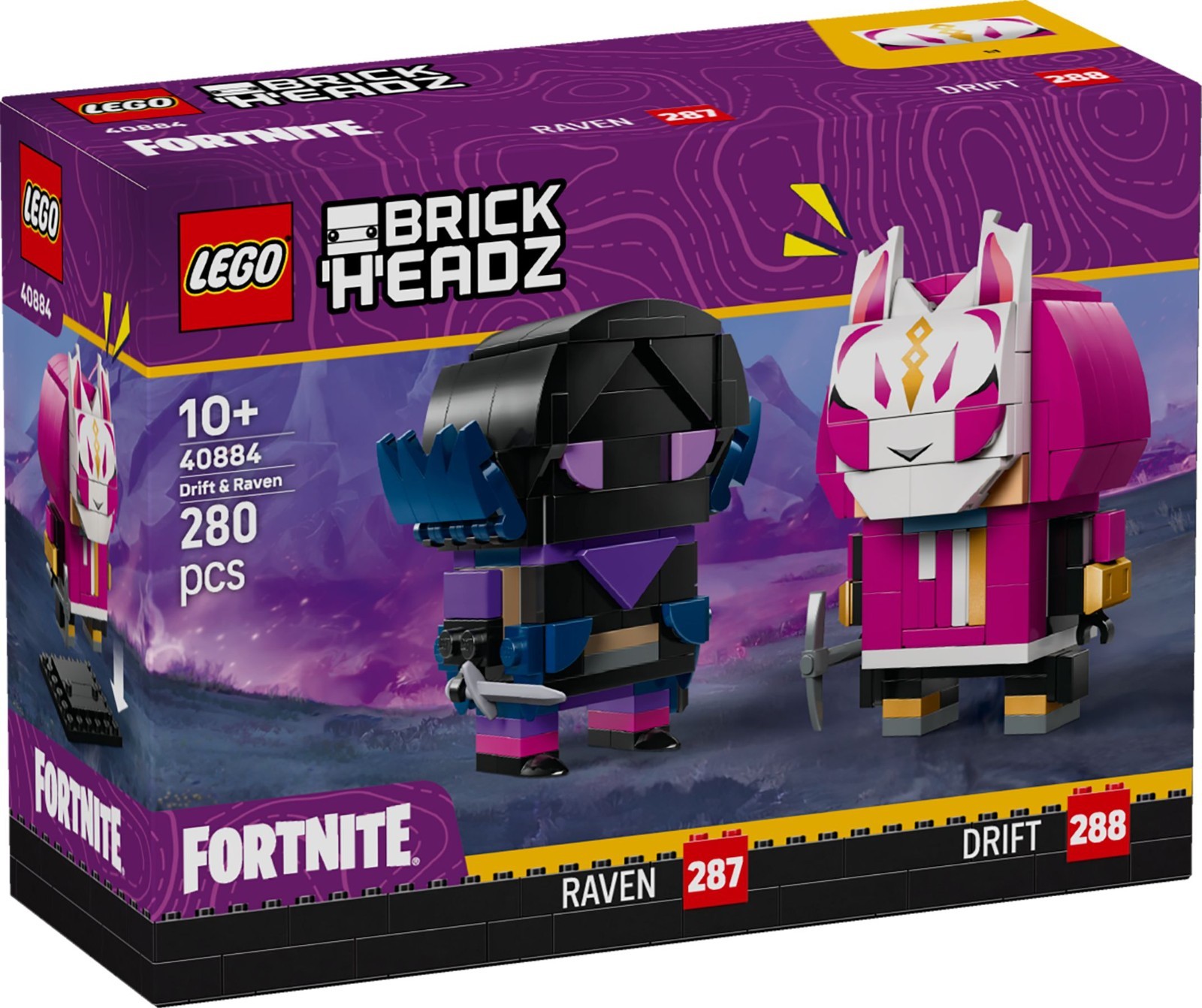 LEGO® 40884 • BrickHeadz • Drift & Raven • Fortnite • NEU & OVP - Bild 2