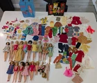 Vintage Barbie & Friends Dolls and Clothes LARGE LOT Skipper, Casey, Francie +