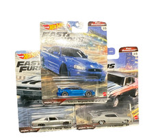 Hot Wheels Fast & Furious Premium 1:64 Diecast 3/5 Car Set (BNR34) SKYLINE GTR 