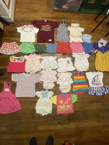 Vtg Lot Of 29 80s/90s KIDS CLOTHES-Buster Brown-Osh Kosh-Toddler&Infant-Dresses