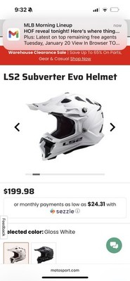 LS2 subverter EVO helmet 
