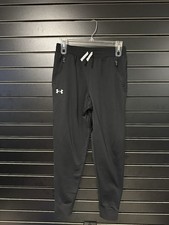 NWOT Under Armour Boys Loose Fit Joggers Size Large Black