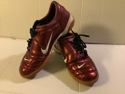 NIKE T90 TOTAL 90 Metallic Red Burgundy Soccer Shoes MENS US 10