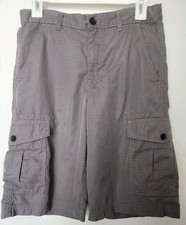 Tony Hawk Cargo Shorts Boys Youth 18 Light Gray Skateboard, Pockets Hybrid