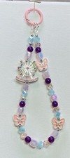 Beaded Keychain, Phone Charm, Bag Charm, Purse Charm, Bag Clip