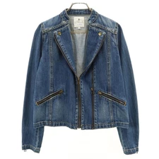 LANVIN en Bleu Denim Jacket 38 Wash blue jeans Women