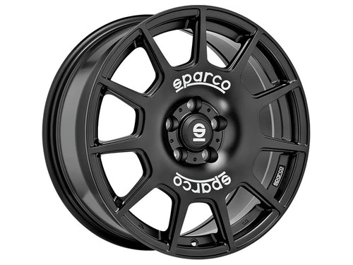 Sparco Terra 8x18 ET35 PCD 5x114.3 Matt Black White Lettering Alloy Rim