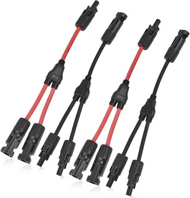 Solarkabel Y-Verteiler 2 Paar   6mm2 Parallel Photovoltaik