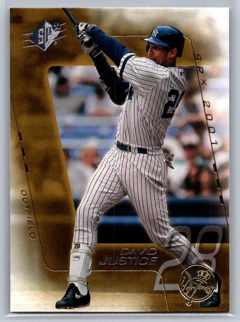 2001 SPx Baseball #40 David Justice - VG - New York Yankees