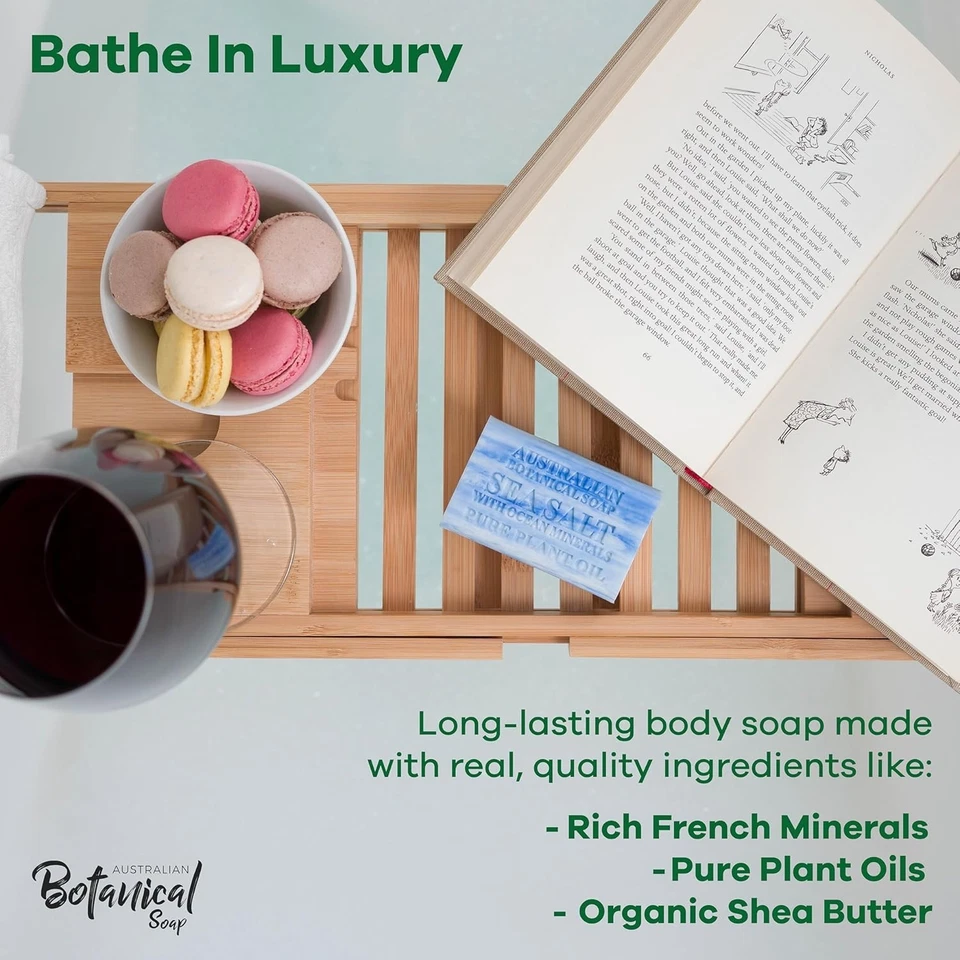 Gentle Cleansing Sea Salt Soap Bars with African Shea Butter – 6.6 OZ, Pack of 8 - Image 4 of 4