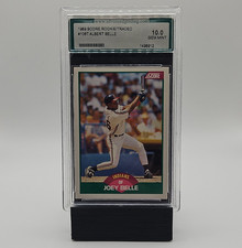 SCORE 1989 Rookie & Traded Albert Belle #106T Rookie AGS 10 Indians