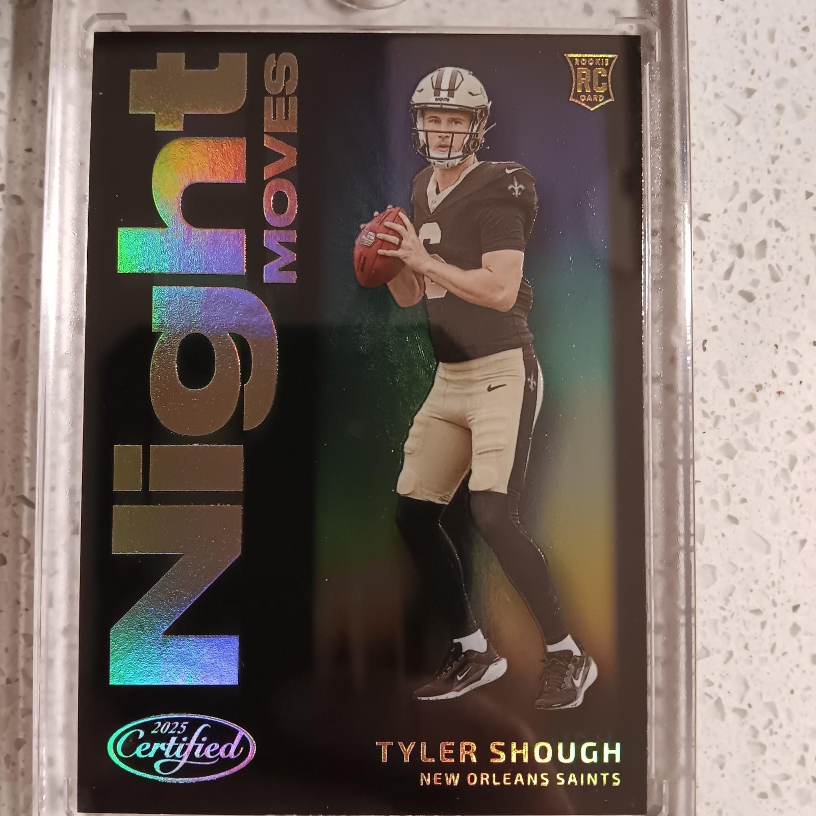 2025 Panini Certified - Night Moves Case Hit Tyler Shough SAINTS