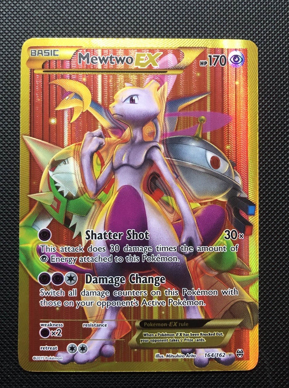 Mewtwo EX  164/162 Secret Rare Full Art Pokemon