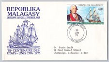 Tananarive, Madagascar Bi-Centenaire des Etats-Unis 17761976, 1975