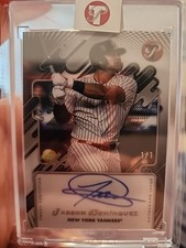 2025 Topps Pristine Jasson Dominguez Black Pulsar Refractor Auto 1/1 Yankees