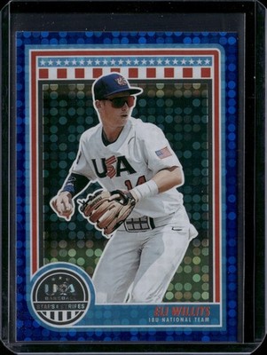 2025 Panini Stars & Stripes USA Baseball #54 Eli Willits Blue 040/149