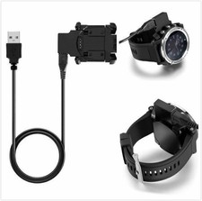 USB Charging Cable Adapter Charger For Garmin Descent MK1 GPS Dive Watch Black