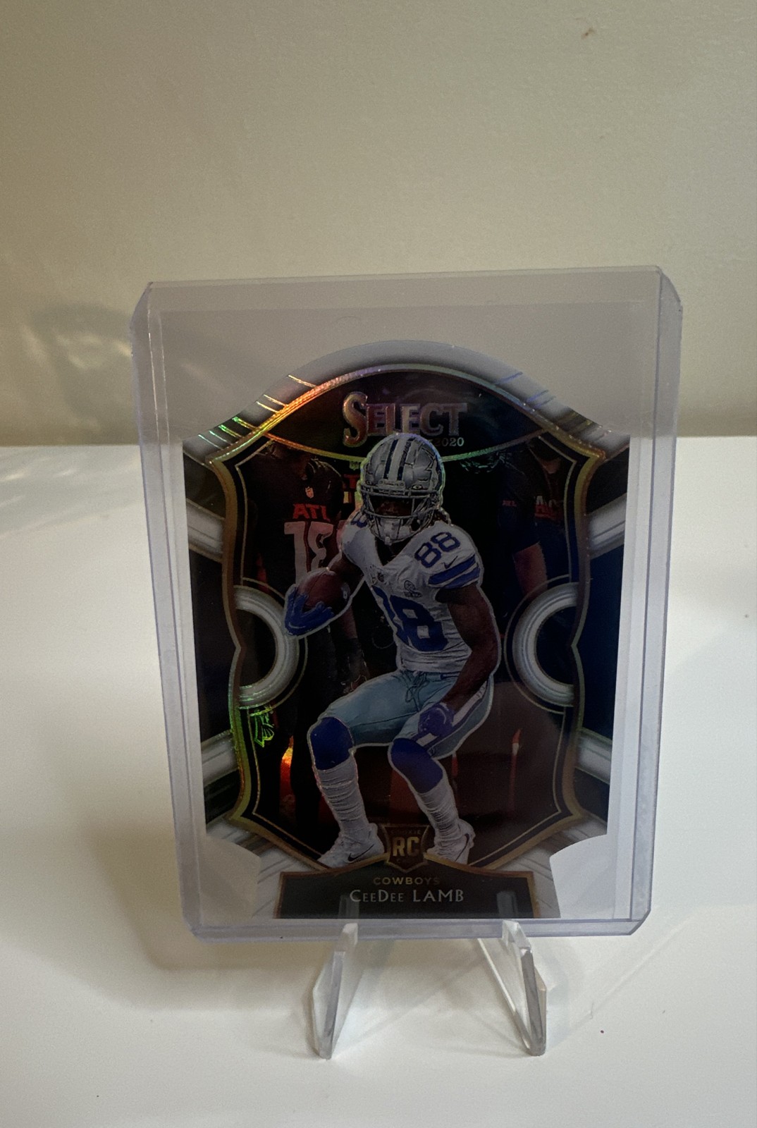 2020 Panini Select - Concourse CeeDee Lamb #57 White Prizm Die-Cut (RC)