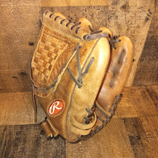 Rawlings P12BF 12" Brown Leather Baseball Glove for Right Handed Thrower Read