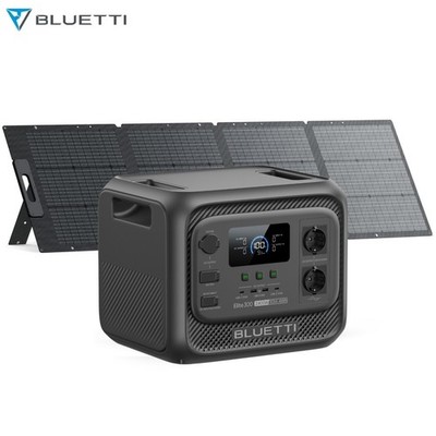 BLUETTI Elite 300 Powerstation 2400W 3014Wh mit 200W Solarpanel Solargenerator