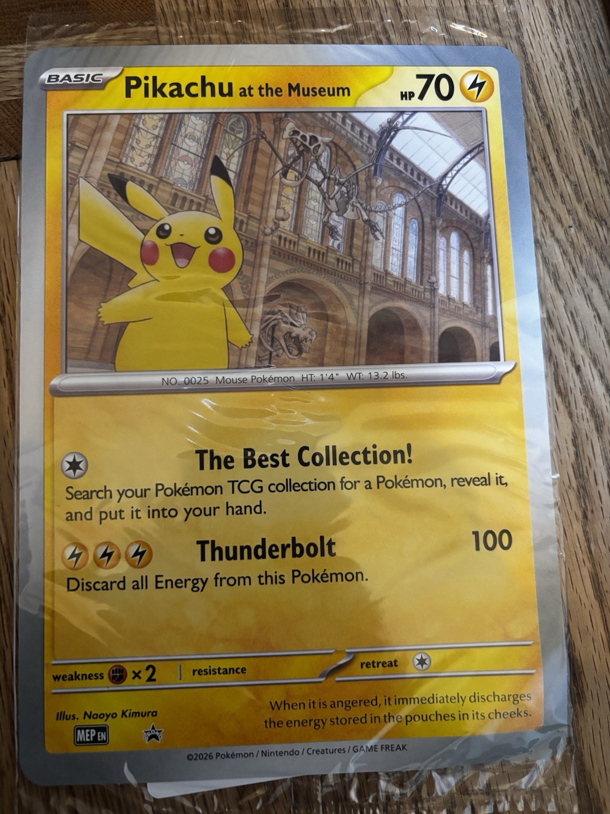 Promo Pikachu At The Museum Pokemon Card Oversize