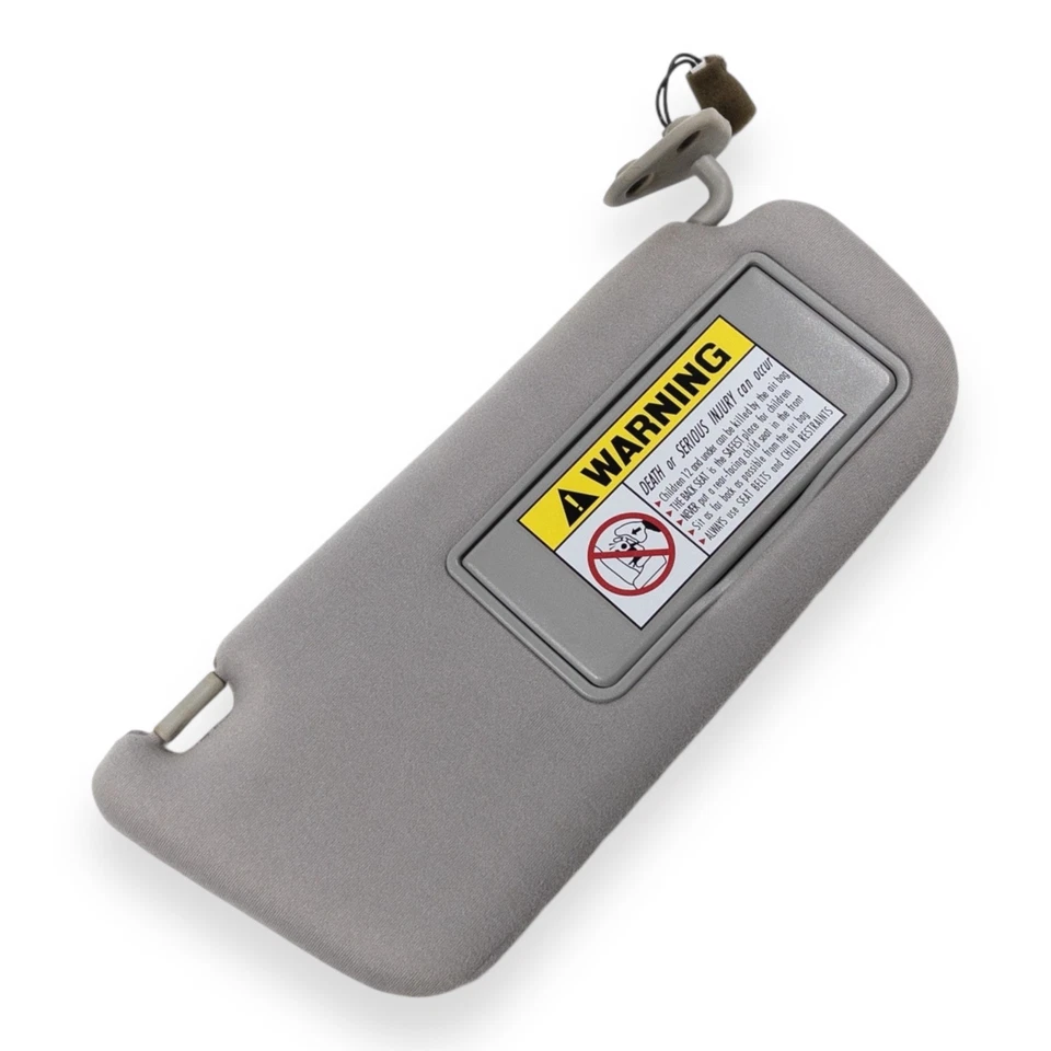 2001-2004 Hyundai Santa Fe Passenger Right Side Sun Visor Lighted Gray - Image 3 of 4