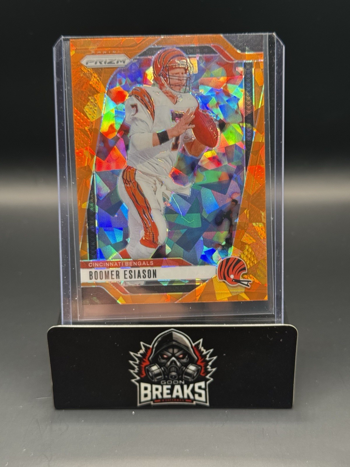 2024 Panini Prizm Orange Ice Prizm Boomer Esiason #61