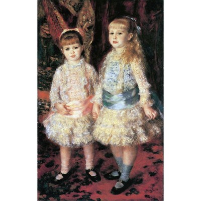 The girls Cahen d'Anvers by Renoir - 40x50 Inch Rolled Canvas Giclee Print