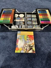 Art 101 Platinum Multimedia Artists Set 151-Piece with Wood Case, Pencil, Pastel