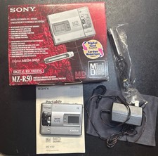 Sony MD Walkman MZ-R50 Portable Minidisc Player Recorder , Tested W Accessories