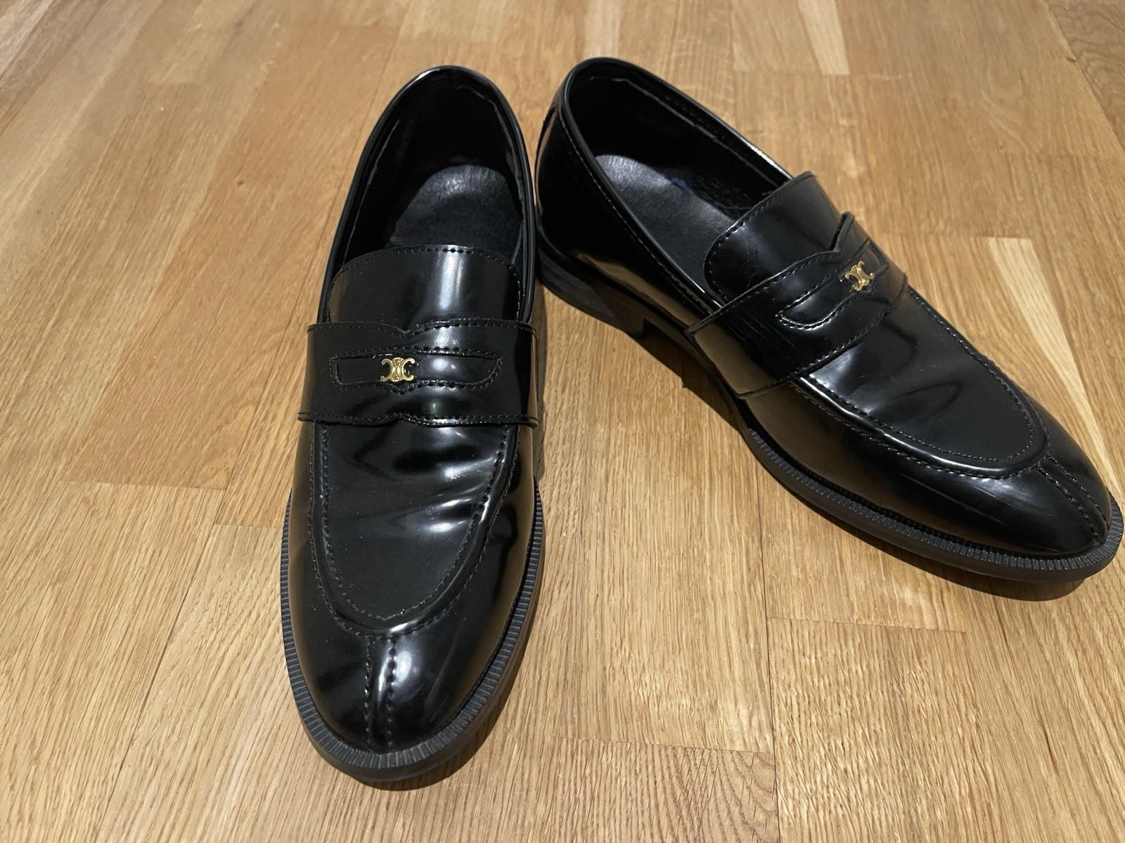Celine Loafer Leather Women Size 37